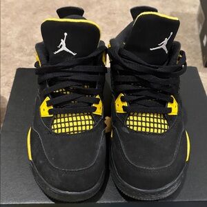 Jordan yellow/black high tops. Worn only a few times!